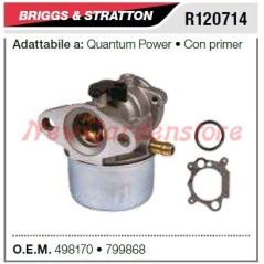 Vergaser B&S Rasenmähermäher QUANTUM power mit Zündhütchen R120714 | NewgardenParts.com