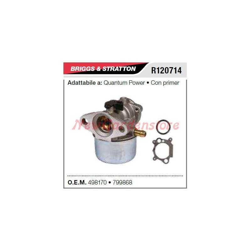Carburettor B&S lawnmower mower QUANTUM power with primer R120714