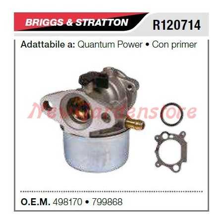 Vergaser B&S Rasenmähermäher QUANTUM power mit Zündhütchen R120714 | NewgardenParts.com