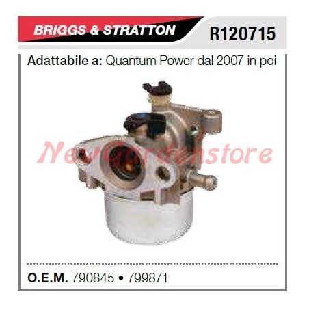 Carburettor B&S lawnmower mower QUANTUM power from 2007 R120715 | NewgardenParts.com