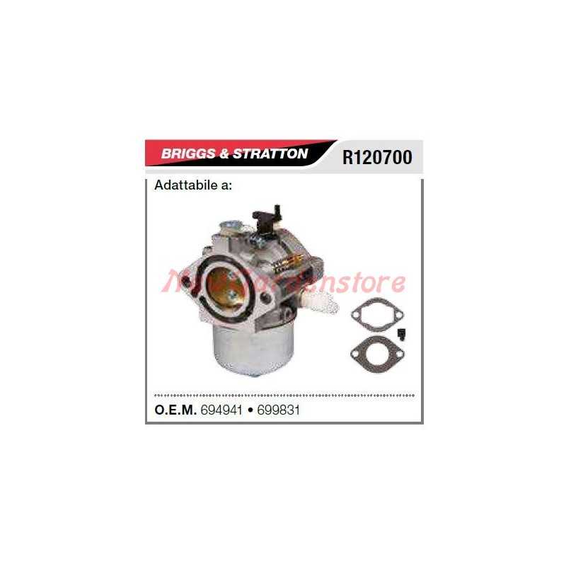 Carburador B&S cortacésped cortacésped R120700