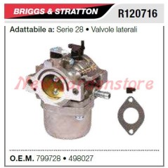 Carburettor B&S lawn mower mower 28 series side valves R120716 | NewgardenParts.com