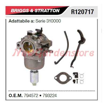 B&S carburettor lawn mower mower 310000 series R120717 | NewgardenParts.com