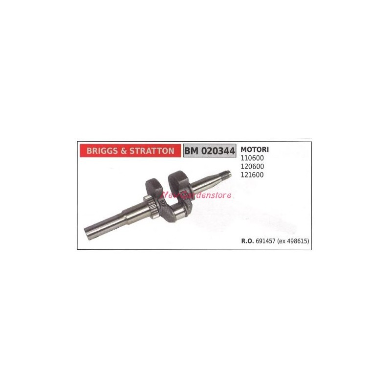 Albero motore BRIGGS&STRATTON motore tagliaerba rasaerba tosaerba 110600 020344