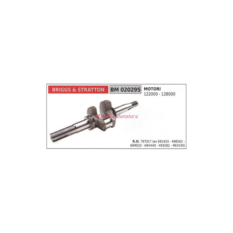 Albero motore BRIGGS&STRATTON motore tagliaerba rasaerba tosaerba 122000 020295