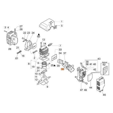 Carburetor Brushcutter Models 735S 735T ORIGINAL EMAK 074000392A | NewgardenParts.com