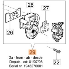 Carburatore decespugliatore WYA-58 modelli BC250T BC250S 61170200 OLEOMAC | NewgardenParts.com