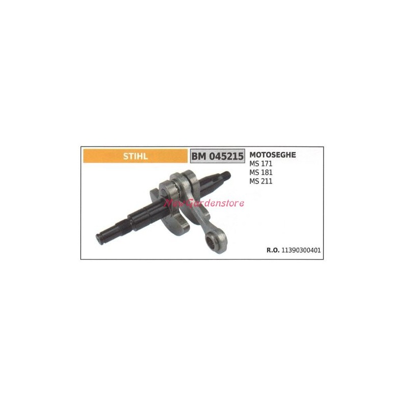 Arbre d'entraînement STIHL pour moteur de tronçonneuse MS 171 181 211 045215