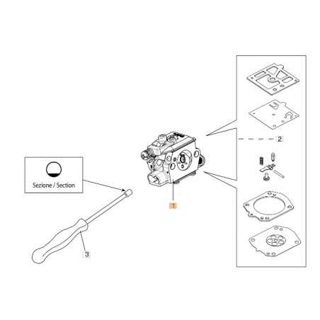 Carburetor HDA-350 chainsaw models GS630 ORIGINAL OLEOMAC 50020105R | NewgardenParts.com