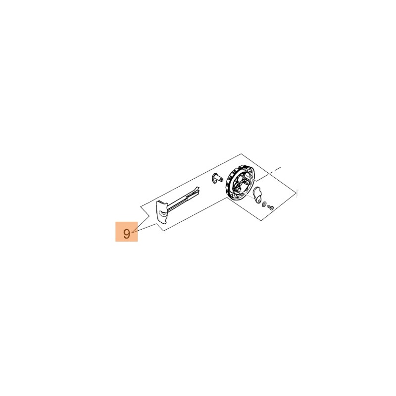 Supporto filtro aria motore multimate ORIGINALE OLEOMAC 61242003AR