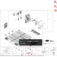 Akkuladegerät (100-240V, 20V, 38W) KA0201(CH,IT) IT 59000812 FÜR ORIGINAL KRESS ROBOTER | NewgardenParts.com