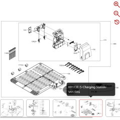 Terminal (Black) 59002877 FOR ORIGINAL KRESS ROBOT | NewgardenParts.com