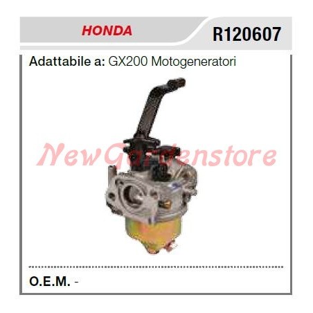 Carburatore HONDA motogeneratore GX200 R120607 | NewgardenParts.com