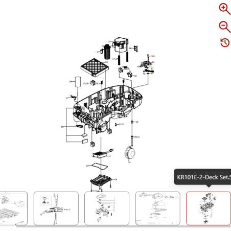 Batteria (Li-ion, 2.5Ah, 20V) KA3022EU,UK,IT for EU,UK,IT 59003453 PER ROBOT ORIGINALE KRESS