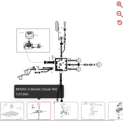 Cablaggio del pannello del display 59001571 PER ROBOT ORIGINALE KRESS | NewgardenParts.com