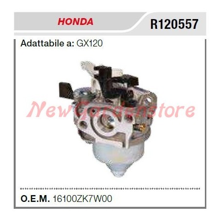 Carburatore HONDA motozappa GX120 R120557 | NewgardenParts.com