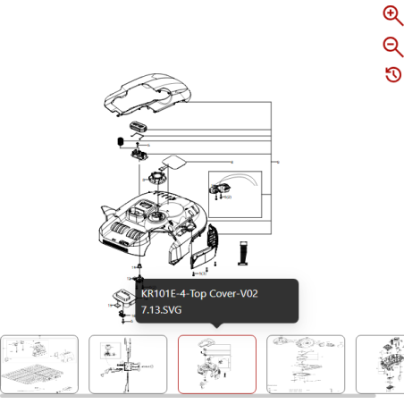 Seal the sheath 59000243 FOR ORIGINAL KRESS ROBOT | NewgardenParts.com