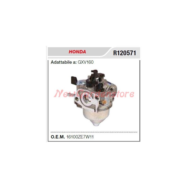 Carburateur HONDA tracteur de pelouse tondeuse GXV160 R120571