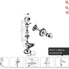 Unterlegscheibe 59000186 FÜR ORIGINAL KRESS ROBOTER | NewgardenParts.com