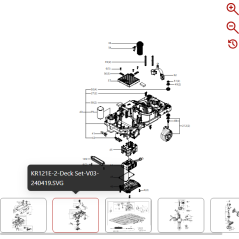 Upper housing 59000160 FOR ORIGINAL KRESS ROBOT | NewgardenParts.com