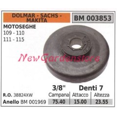 Pignone DOLMAR motore motosega 109 110 111 115 3/8' denti 7 003853 | NewgardenParts.com