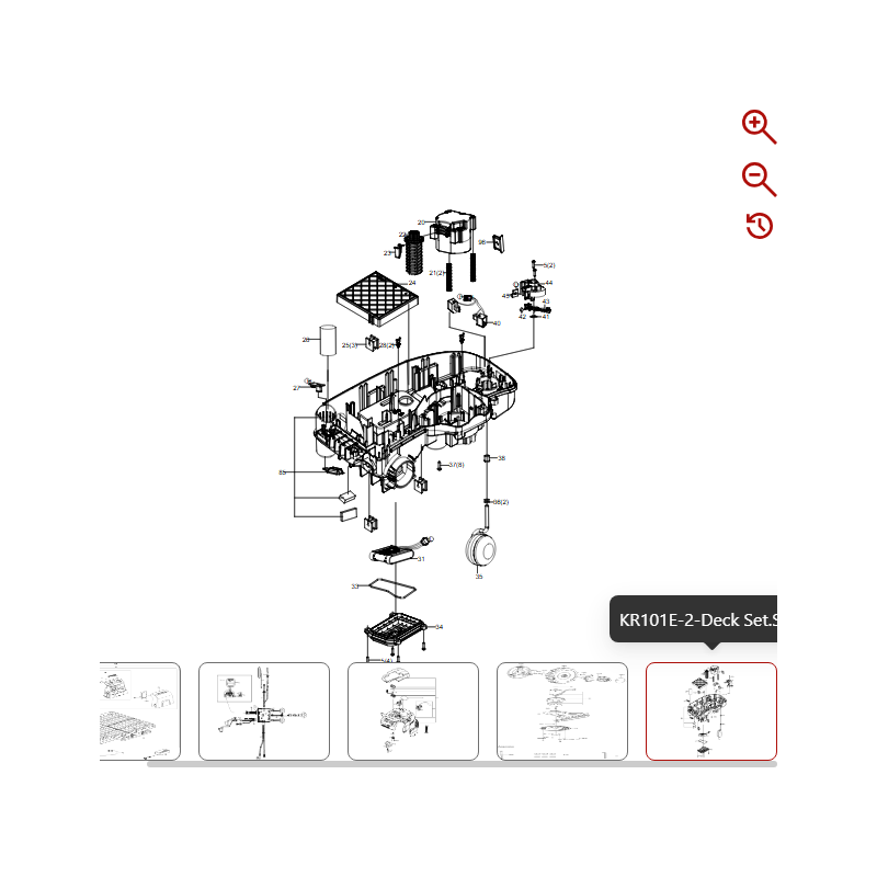 Basisset 59001417 FÜR ORIGINAL KRESS ROBOTER