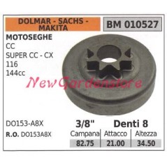 Pignone DOLMAR motore motosega CC SUPER CC-CX 116 144cc 3/8' denti 8 010527 | NewgardenParts.com