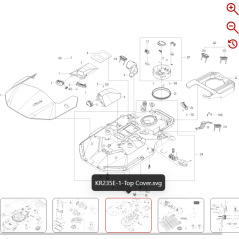 Touch pad (tastiera) ASM 59007252 PER ROBOT ORIGINALE KRESS | NewgardenParts.com