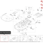 Linke Radbürstenhalterung 59007093 FÜR ORIGINAL KRESS ROBOTER