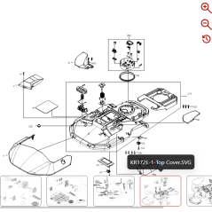 Conjunto de placa de circuito impreso de pantalla 59002590 PARA ROBOT KRESS ORIGINAL | NewgardenParts.com
