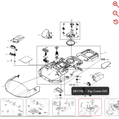 Supporto base 59003701 PER ROBOT ORIGINALE KRESS | NewgardenParts.com