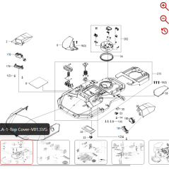Supporto base 59003701 PER ROBOT ORIGINALE KRESS | NewgardenParts.com