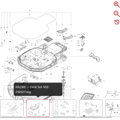 Cable del motor de ajuste de altura de corte 59003782 PARA ROBOT KRESS ORIGINAL
