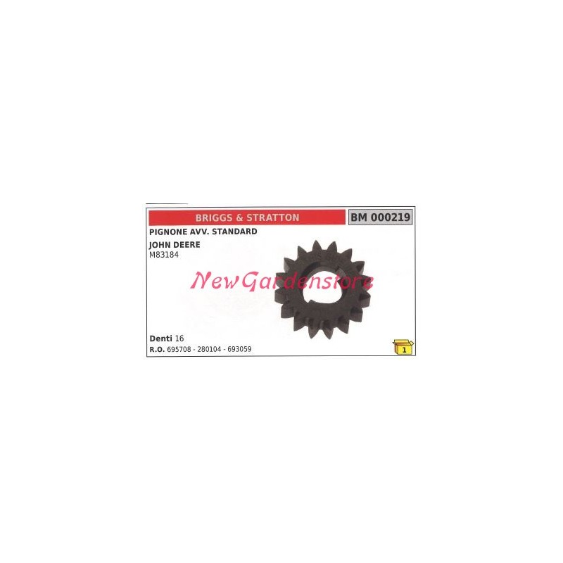 Pignone motore avviamento compatibile BRIGGS&STRATTON M83184 000219