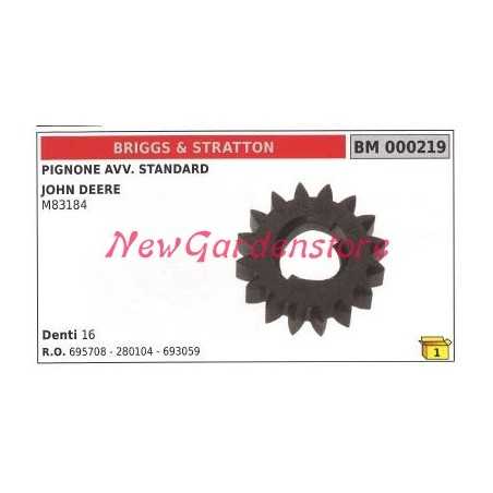 Pignon de moteur de démarrage compatible BRIGGS&STRATTON M83184 000219 | NewgardenParts.com