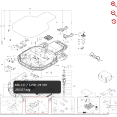 Piastra di pressione 59002513 PER ROBOT ORIGINALE KRESS | NewgardenParts.com