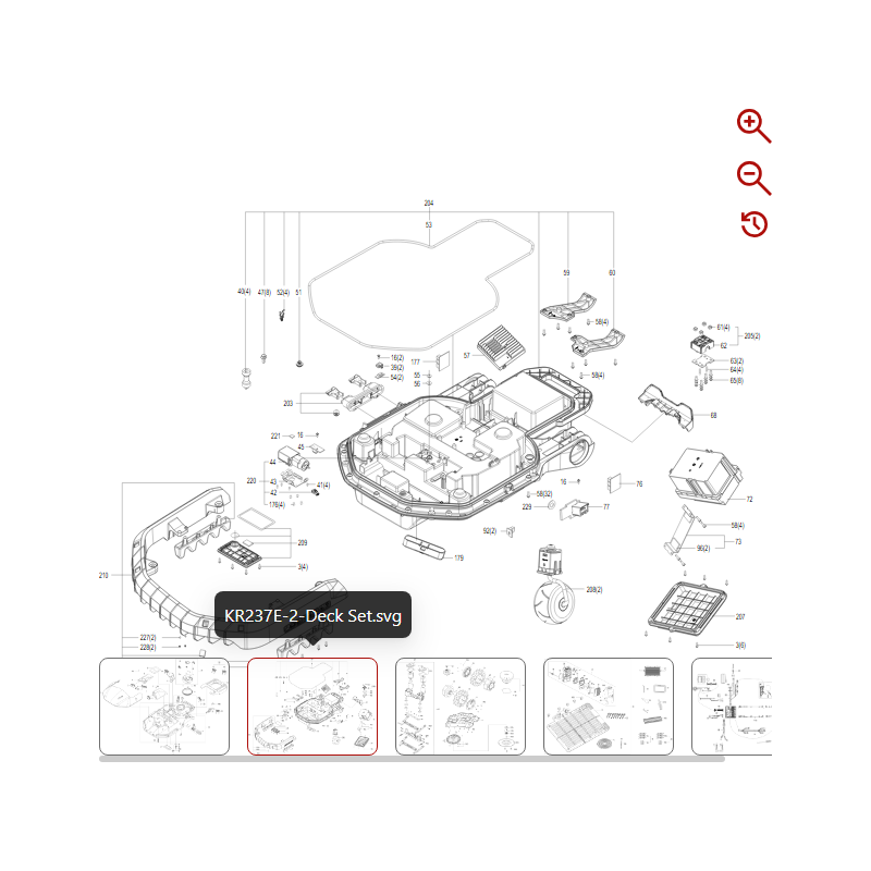 Akku (Li-Ion) KA3210.1 EU, UK, CH, IT 59007254 FÜR ORIGINAL KRESS ROBOTER