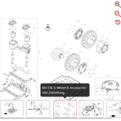 Höhenverstellzahnrad 59002519 FÜR ORIGINAL KRESS ROBOTER | NewgardenParts.com