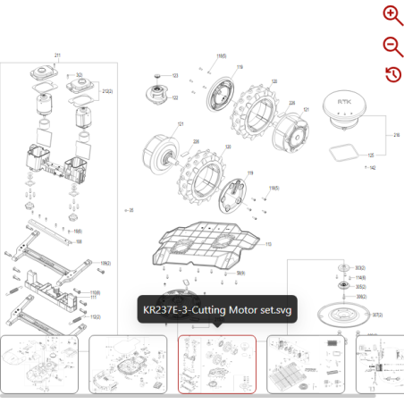 Washer 59005635 FOR ORIGINAL KRESS ROBOT | NewgardenParts.com
