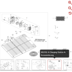 Base de estación de carga 59003878 PARA ROBOT KRESS ORIGINAL | NewgardenParts.com