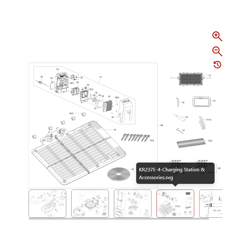 Stazione di ricarica ASM 59007256 PER ROBOT ORIGINALE KRESS