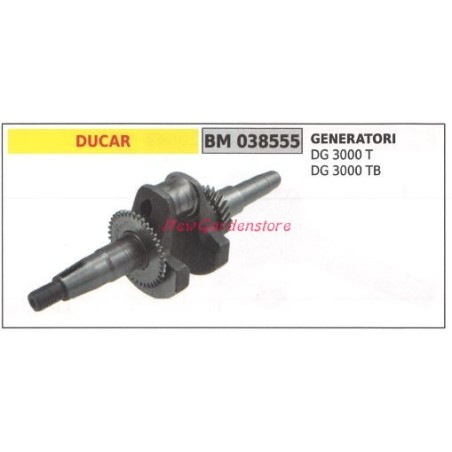 Albero motore DUCAR motore generatore DG 300T 3000TB 038555 | NewgardenParts.com