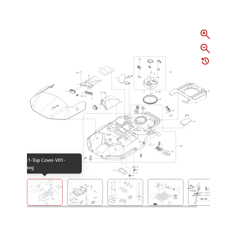 Piastra di protezione 59002498 PER ROBOT ORIGINALE KRESS