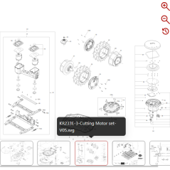 Coperchio di protezione del disco della lama 59003750 PER ROBOT ORIGINALE KRESS | NewgardenParts.com