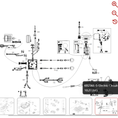 Câble de carte de contrôle de hauteur 59003708 POUR ROBOT KRESS ORIGINAL