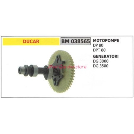 Albero motore DUCAR motore motopompa DP 80 DPT 80 generatore DG 3000 3500 038565 | NewgardenParts.com