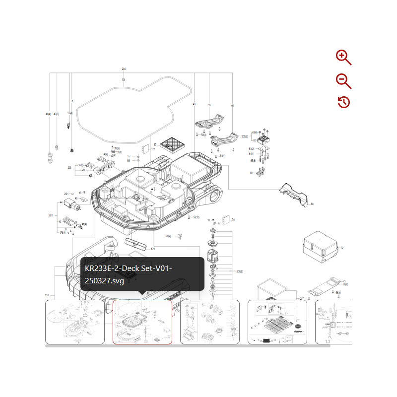 Bloc d'assemblage 59003873 POUR ROBOT KRESS ORIGINAL