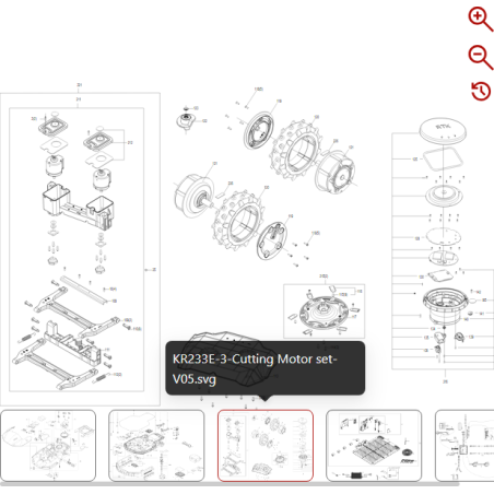 Blade 59003011 FOR ORIGINAL KRESS ROBOT | NewgardenParts.com