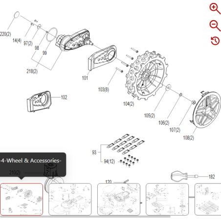 Tapa de caja de cambios izquierda 59003697 PARA ROBOT KRESS ORIGINAL | NewgardenParts.com