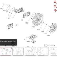 Conjunto de caja de cambios (incluido motor) 59007197 PARA ROBOT KRESS ORIGINAL